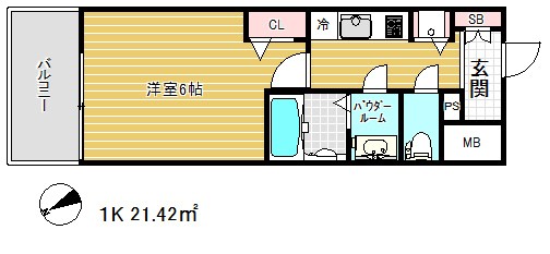 プレサンスＫＯＢＥアモーレ 2階 間取り図
